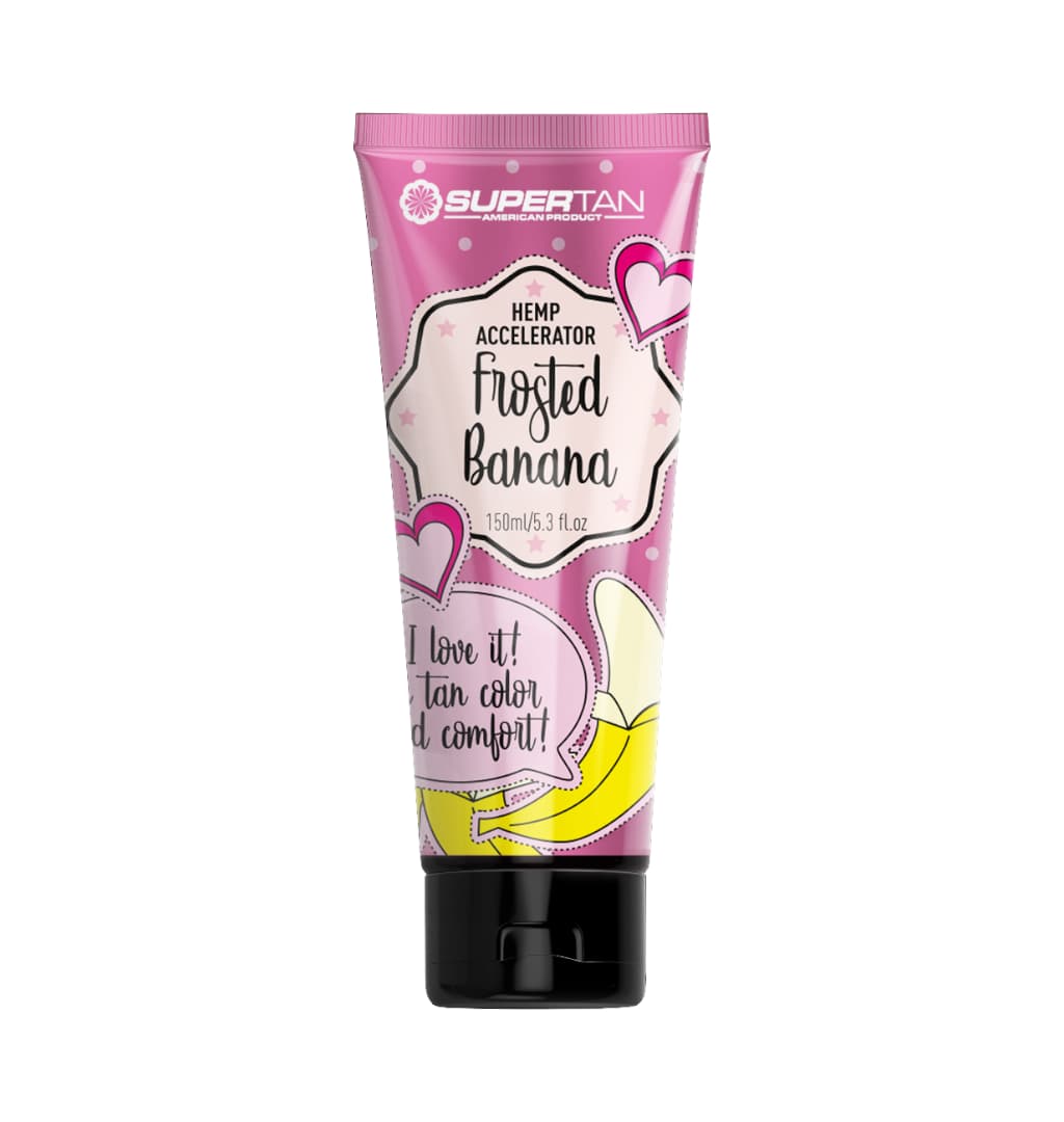 Supertan Sensation FROSTED BANANA Accelerator de bronzare cu cupru și ulei de monoi tahitian