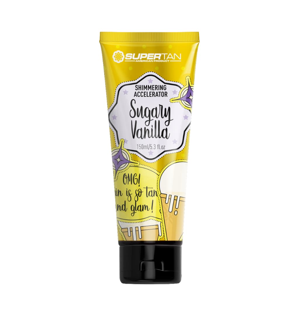 Supertan Sensation SUGARY VANILLA Accelerator de bronzare cu particule de aur și miros de vanilie